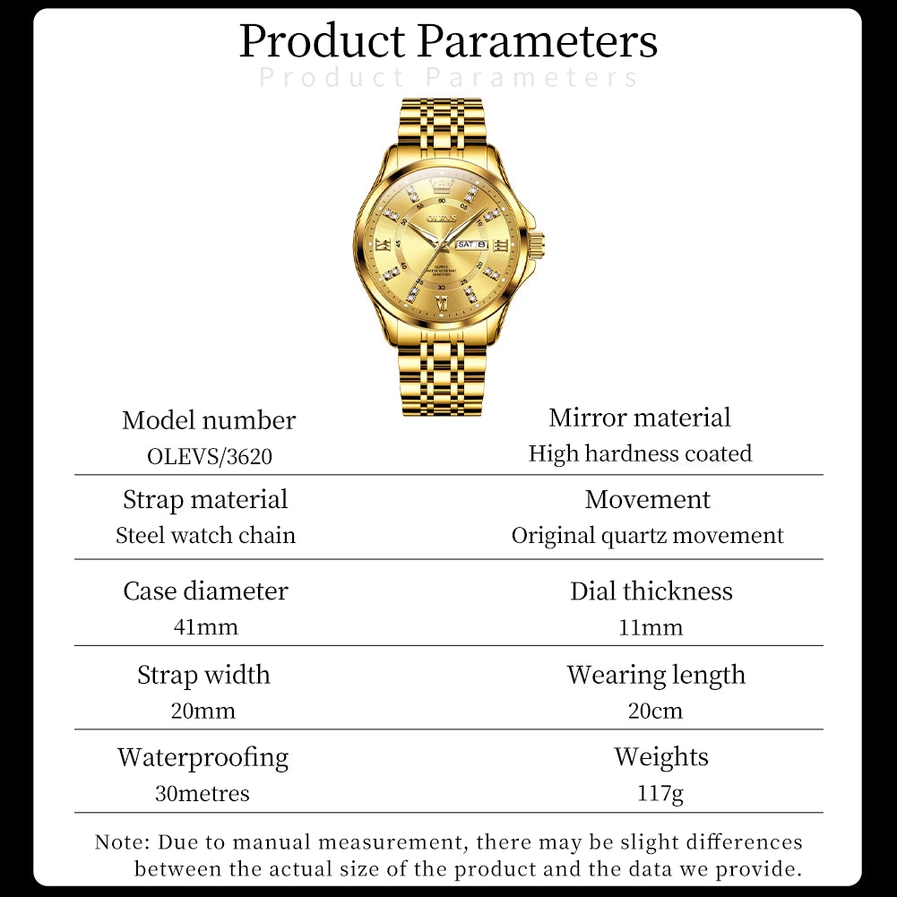 Watches for Men Business Dress Analog Quartz Date Stainless Steel Easy Read Waterproof Luminous Luxury Casual Mens Wrist Watches Reloj Para Hombre