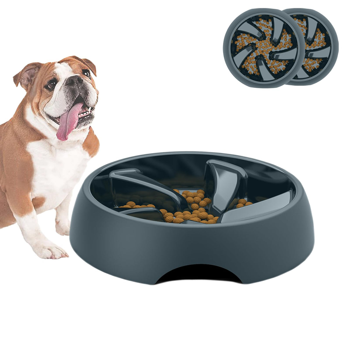 Slow Feeder Dog Bowl For Short Snout Dogs